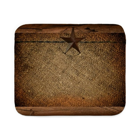 CafePress - Burlap Barn Wood Texas - Sherpa Fleece Throw Blanket 60" x 50"
