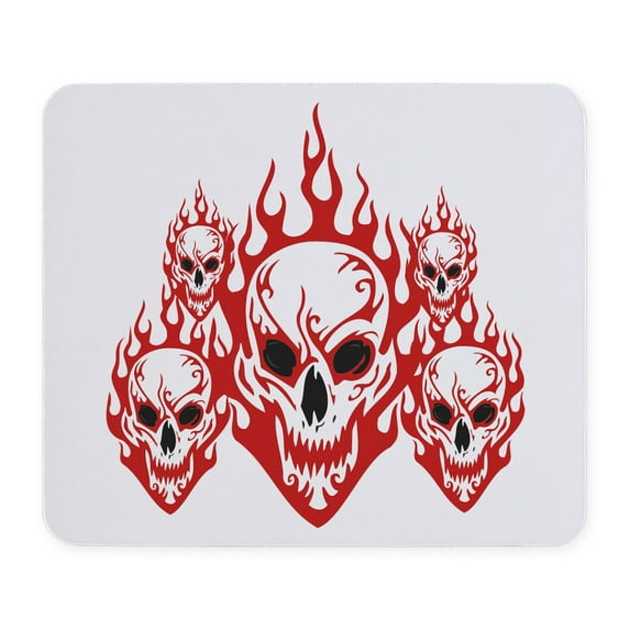 CafePress - Burning Skulls Mousepad - Non-slip Rubber Mousepad, Gaming Mouse Pad
