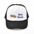 thumbnail image 1 of CafePress - Bus Boss - Adjustable Unisex Printed Trucker Hat with Mesh Back, 1 of 8