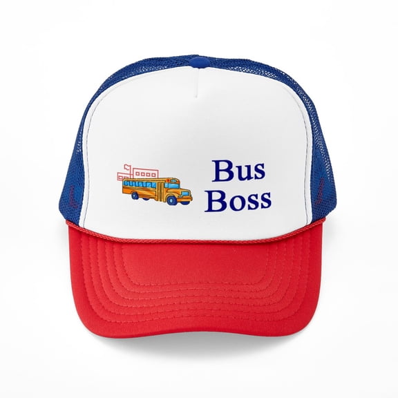 CafePress - Bus Boss - Adjustable Unisex Printed Trucker Hat with Mesh Back