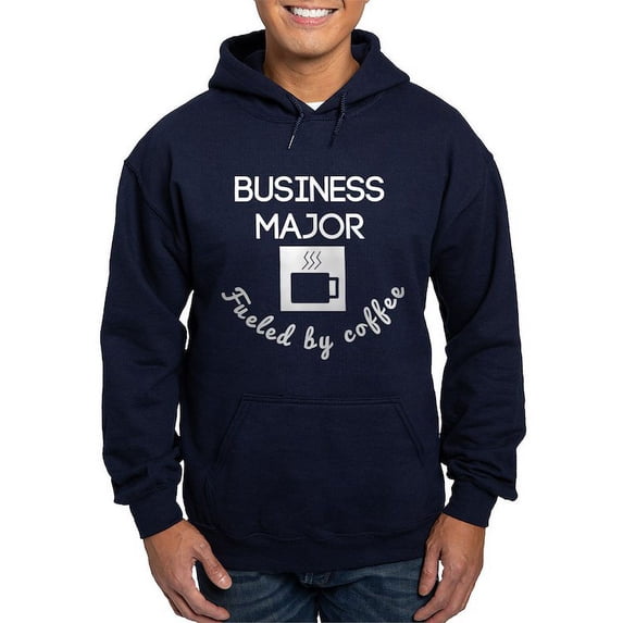 CafePress - Business Major Fueled By Coffee Hoodie - Pullover Hoodie, Classic, Comfortable Hooded Sweatshirt