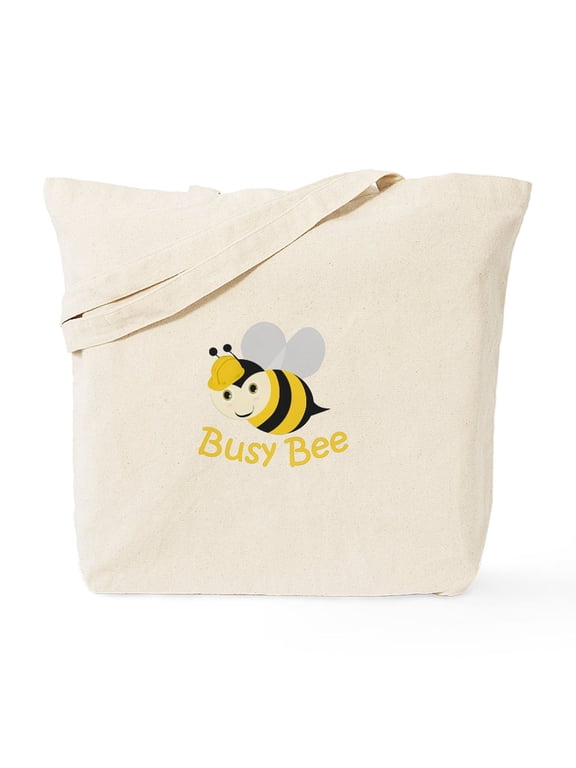 - Busy Bee Tote Bag - Unisex Canvas Tote Bag, Beige, 1-Piece