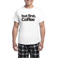 thumbnail image 1 of CafePress - But First Coffee Men's Light Pajamas - Men's Light Loose Fit Cotton Pajama Set, 1 of 7