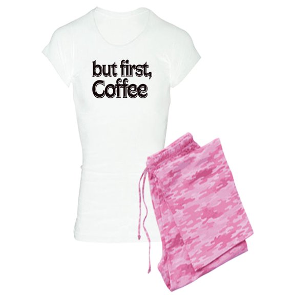 CafePress - But First Coffee - Women's Light Pajamas