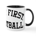 thumbnail image 1 of CafePress - But First Football - 11 oz Ceramic Mug - Novelty Coffee Tea Cup, 1 of 6