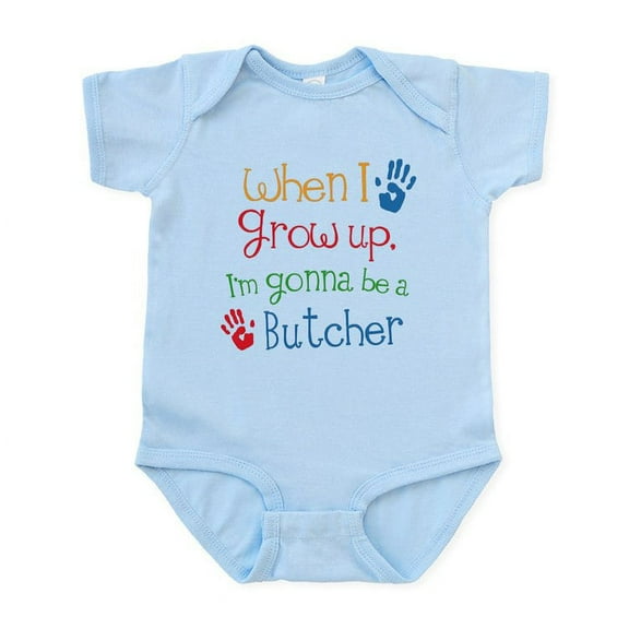 CafePress - Butcher Grow Up Infant Bodysuit - Baby Light Bodysuit, Size Newborn - 24 Months