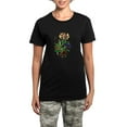thumbnail image 1 of CafePress - Butterflies And Honeysuckle Women's Dark Pajamas - Women's Short Sleeve Print T-Shirt and Pants Dark Cotton Pajama Set, 1 of 7
