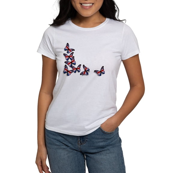 CafePress - Butterflies Women's T Shirt - Women's Classic T-Shirt