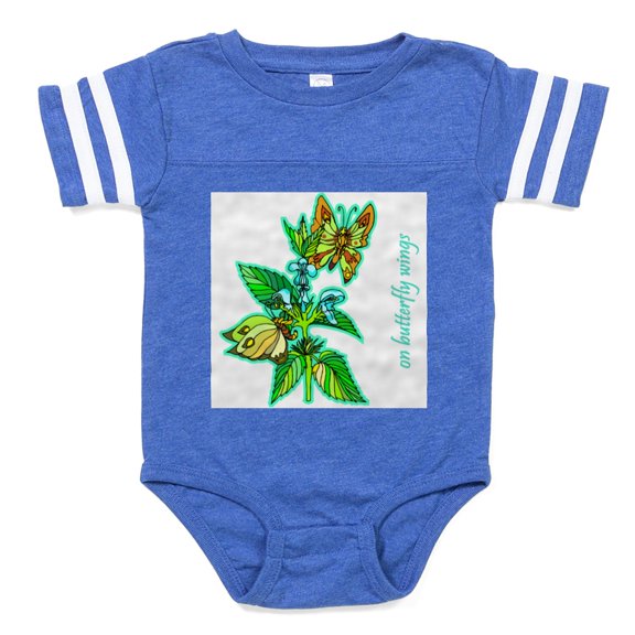 CafePress - Butterfly 2 - Cute Infant Baby Football Bodysuit