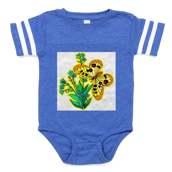 CafePress - Butterfly 3 - Cute Infant Baby Football Bodysuit