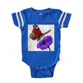 thumbnail image 1 of CafePress - Butterfly 4 - Cute Infant Baby Football Bodysuit, 1 of 3