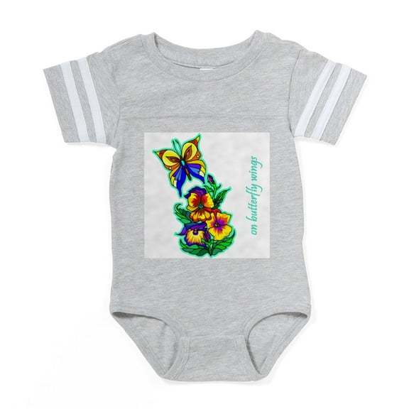 CafePress - Butterfly 9 - Cute Infant Baby Football Bodysuit