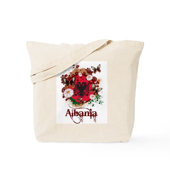 CafePress - Butterfly Albania Tote Bag - Unisex Canvas Tote Bag, Beige, 1-Piece