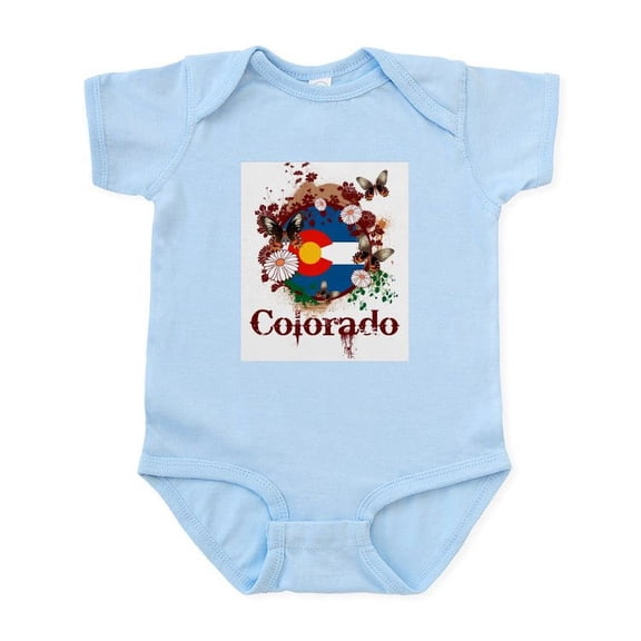CafePress - Butterfly Colorado Infant Bodysuit - Baby Light Bodysuit, Size Newborn - 24 Months