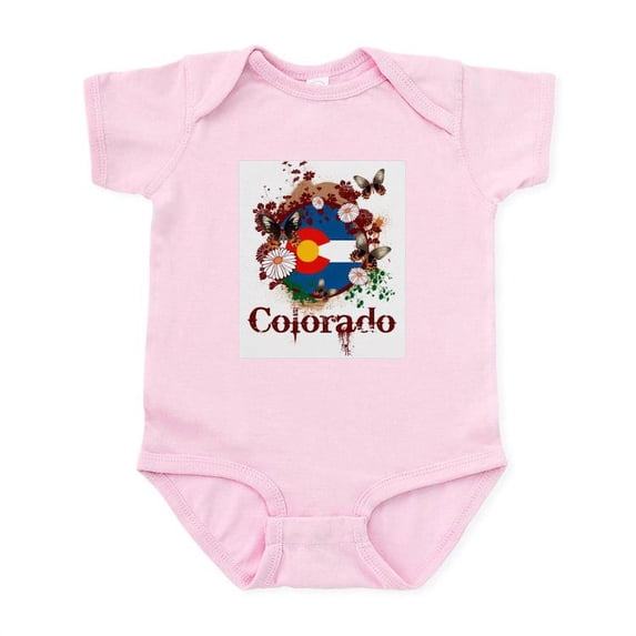 CafePress - Butterfly Colorado Infant Bodysuit - Baby Light Bodysuit, Size Newborn - 24 Months