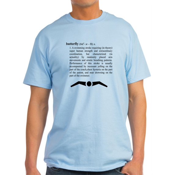 CafePress - Butterfly (Definition) Ash Grey T-Shirt - Light T-Shirt - CP