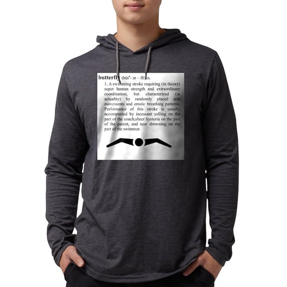 CafePress - Butterfly (Definition) Long Sleeve T Shirt - Mens Hooded Shirt