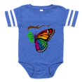 thumbnail image 1 of CafePress - Butterfly Emerging_Tr - Cute Infant Baby Football Bodysuit, 1 of 3