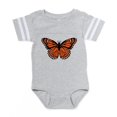thumbnail image 1 of CafePress - Butterfly Orange - Cute Infant Baby Football Bodysuit, 1 of 3