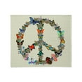 thumbnail image 1 of CafePress - Butterfly Peace Sign Blanket 2 Throw Blanket - Soft Fleece Throw Blanket, 50"x60" for All Ages, 1 of 2