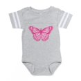thumbnail image 1 of CafePress - Butterfly Pink - Cute Infant Baby Football Bodysuit, 1 of 3