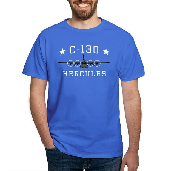 CafePress - C 130 Hercules Dark T Shirt - Men's Classic Graphic Cotton T-Shirt