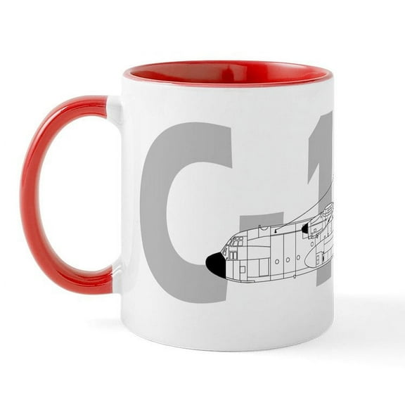 CafePress - C 130 Mug - 11 oz Ceramic Mug - Novelty Coffee Tea Cup