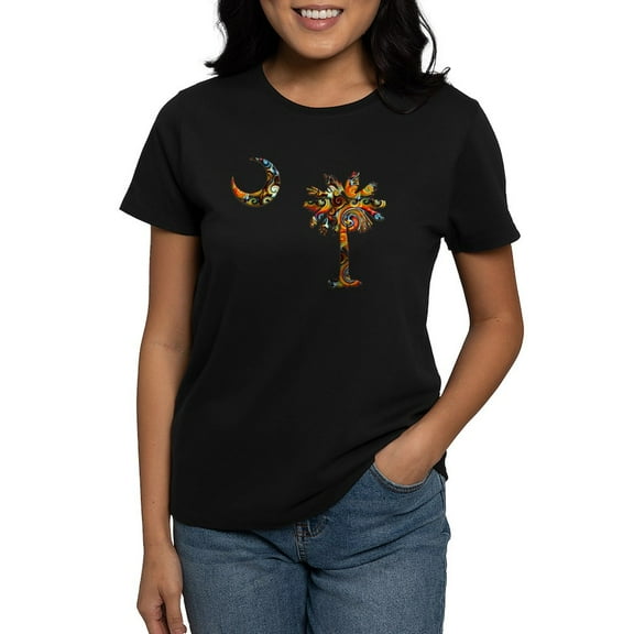 CafePress - C And T 7 Women's Dark T Shirt - Women's Traditional Fit Dark T-Shirt