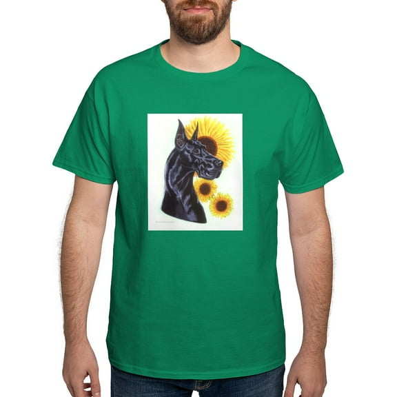 CafePress - C Blk Sunflower Dark T Shirt - Men's Classic Graphic Cotton T-Shirt