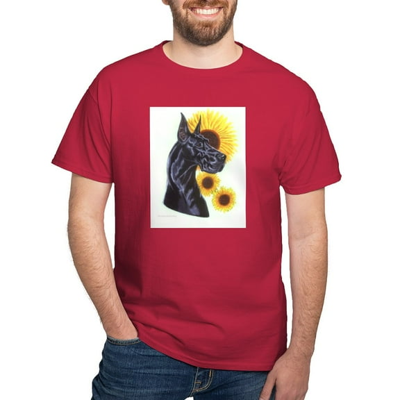 CafePress - C Blk Sunflower Dark T Shirt - Men's Classic Graphic Cotton T-Shirt