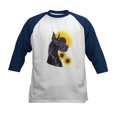thumbnail image 1 of CafePress - C Blk Sunflower Kids Baseball Jersey - Kids Cotton Baseball Jersey, 3/4 Sleeve Shirt, 1 of 4