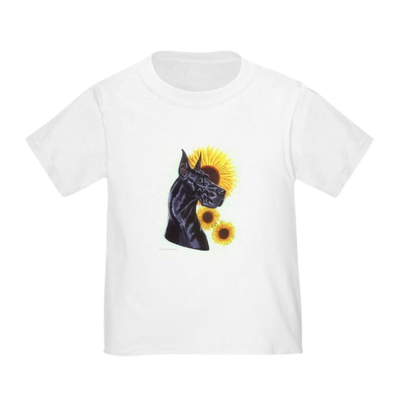 CafePress - C Blk Sunflower Toddler T Shirt - Cute Toddler T-Shirt, 100% Cotton