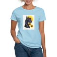 thumbnail image 1 of CafePress - C Blk Sunflower Women's Light T Shirt - Women's Classic T-Shirt, 1 of 4