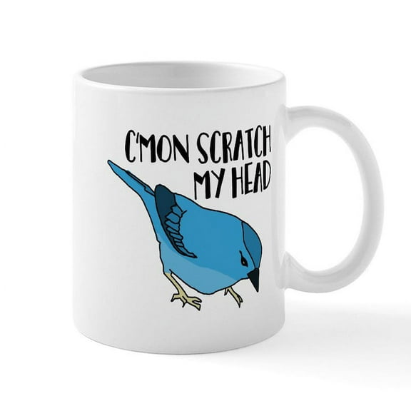 CafePress - C'mon Scratch My Head - 11 oz Ceramic Mug - Novelty Coffee Tea Cup