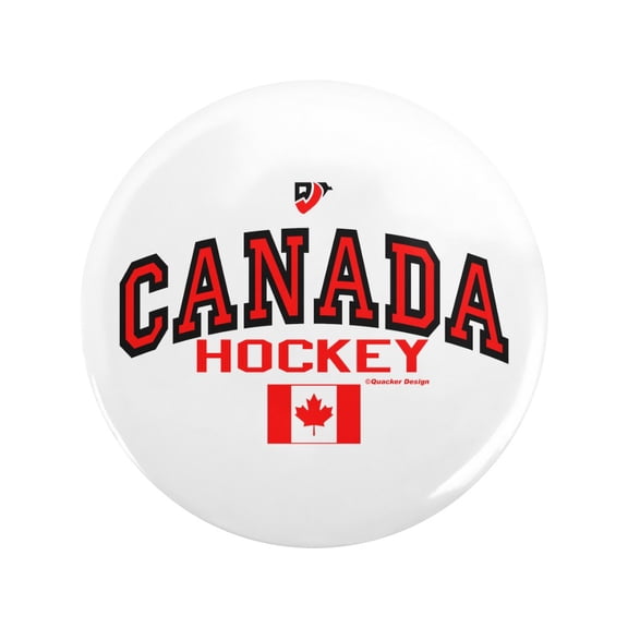 CafePress - CA(CAN) Canada Hockey 3.5 Button - 3.5" Button