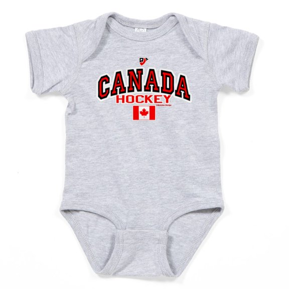 CafePress - CA(CAN) Canada Hockey Infant Bodysuit Body Suit - Cute Infant Bodysuit Baby Romper - Size Newborn - 24 Months