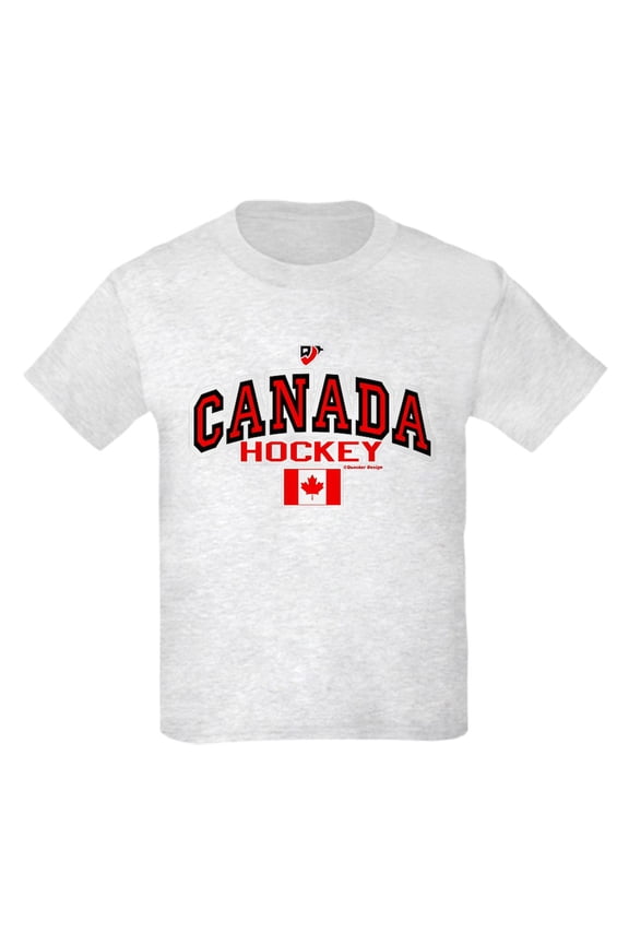 - CA(CAN) Canada Hockey Kids Light T Shirt - Light Classic Kids Graphic, Short Sleeve T-Shirt, Sizes XS-XL