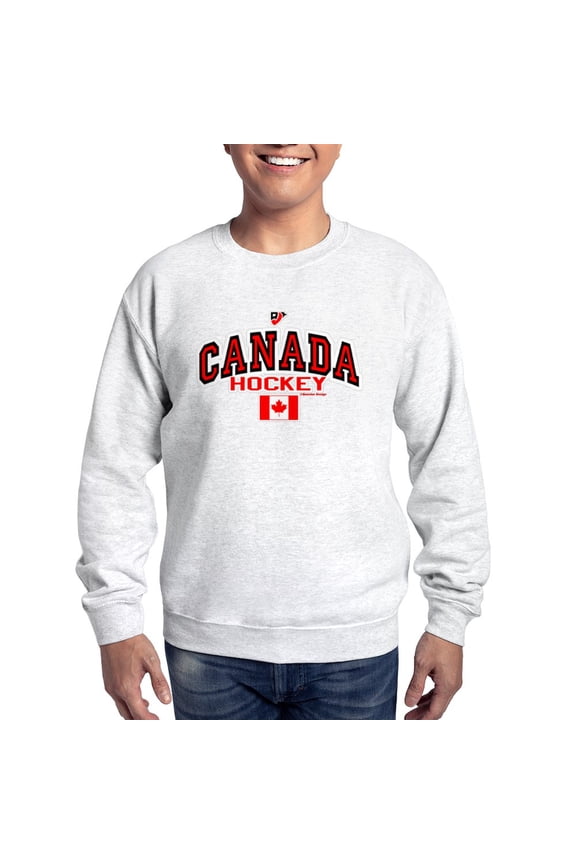 - CA(CAN) Canada Hockey Sweatshirt - Crew Neck Sweatshirt