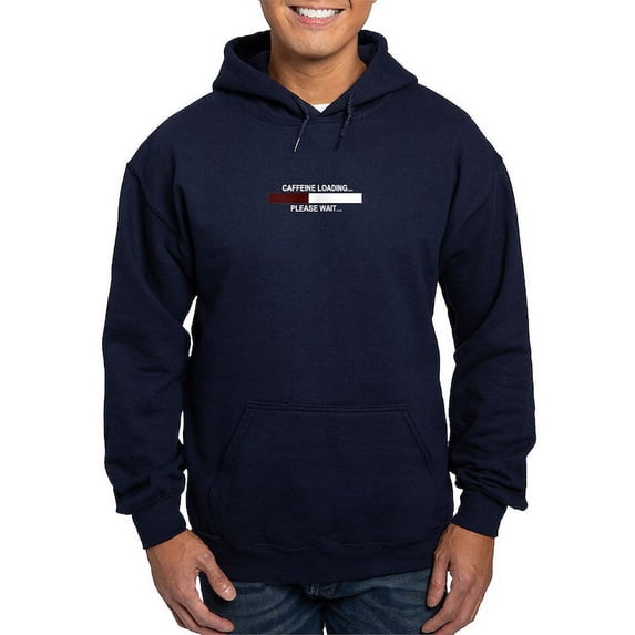 CafePress - CAFFEINE LOADING... Hoodie (Dark) - Pullover Hoodie, Classic, Comfortable Hooded Sweatshirt