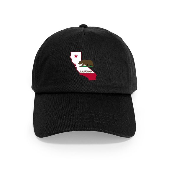 CafePress - CALI STATE W BEAR - Adjustable 100% Brushed Unisex Casual Cotton Baseball Cap, Beige, 1