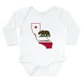 thumbnail image 1 of CafePress - CALI STATE W BEAR Body Suit - Long Sleeve Cotton Baby Bodysuit, 1 of 4
