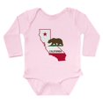 thumbnail image 1 of CafePress - CALI STATE W BEAR Body Suit - Long Sleeve Cotton Baby Bodysuit, 1 of 4