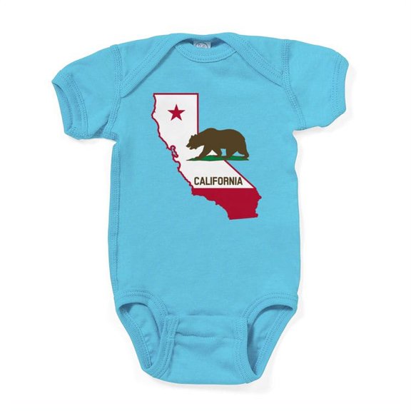 CafePress - CALI STATE W BEAR - Cute Infant Bodysuit Baby Romper - Size Newborn - 24 Months