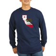 thumbnail image 1 of CafePress - CALI STATE W BEAR Long Sleeve T Shirt - Long Sleeve Dark T-Shirt, 1 of 4