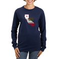 thumbnail image 1 of CafePress - CALI STATE W BEAR Long Sleeve T Shirt - Women's Long Sleeve Graphic Tee Casual Fit, 1 of 4
