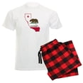 thumbnail image 1 of CafePress - CALI STATE W BEAR Pajamas - Men's Light Loose Fit Cotton Pajama Set, 1 of 7