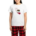 thumbnail image 1 of CafePress - CALI STATE W BEAR Pajamas - Women's Short Sleeve Print T-Shirt and Pants Light Cotton Pajama Set, 1 of 7