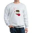 thumbnail image 1 of CafePress - CALI STATE W BEAR Sweatshirt - Crew Neck Sweatshirt, 1 of 4