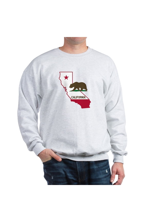 - CALI STATE W BEAR Sweatshirt - Crew Neck Sweatshirt