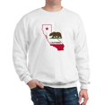 thumbnail image 1 of CafePress - CALI STATE W BEAR Sweatshirt - Crew Neck Sweatshirt, 1 of 4